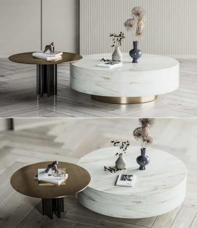 现代茶几3D模型下载